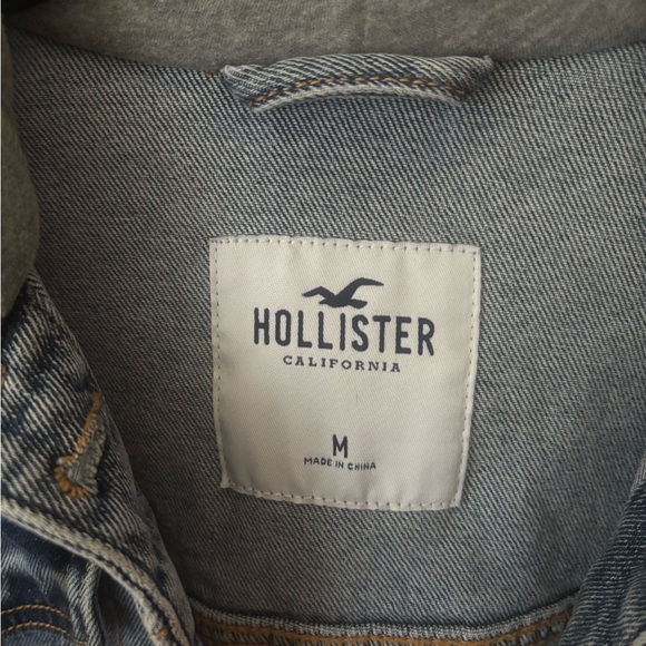 Hollister Blue Denim Jacket with Gray Accents - Picture 3 of 3